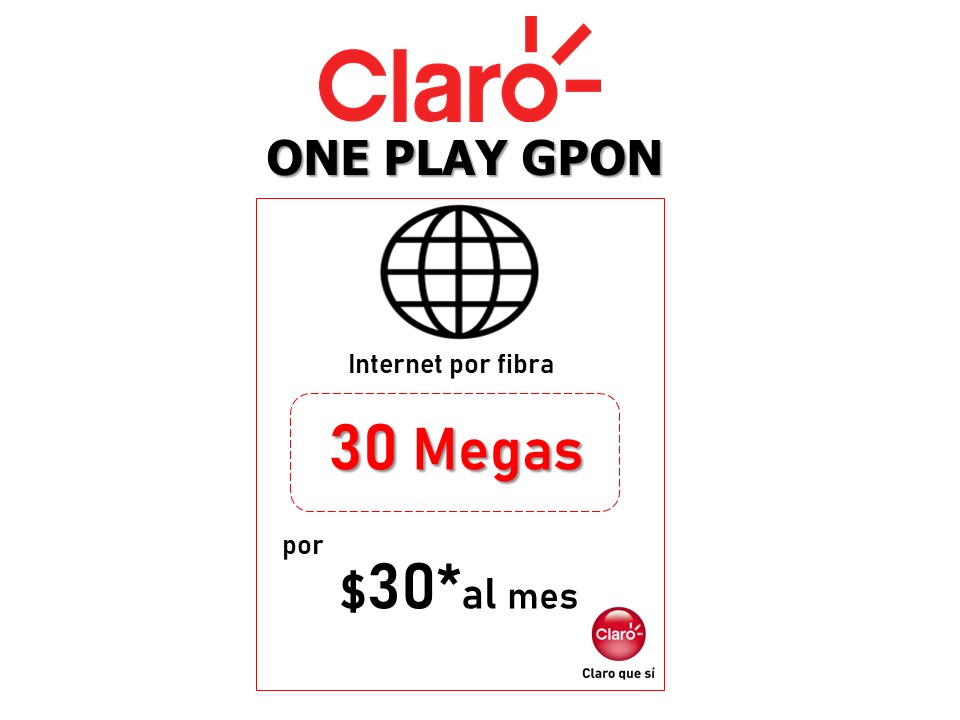 Especial Entretener Transparentemente Plan Claro Hogar One Play GPON – Tienda Claro Innovabpo